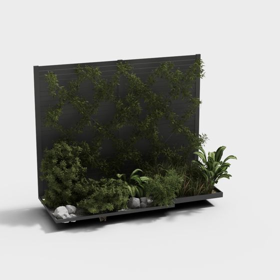 Urban Green Wall 3D Model