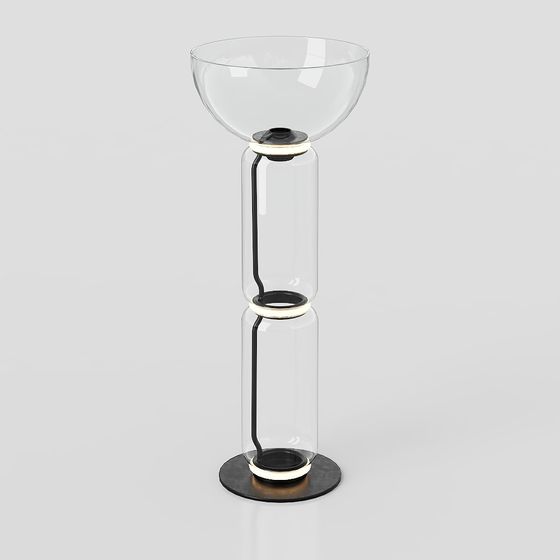 Glass Hourglass 3D model - A Blend of Minimalism and Luxury