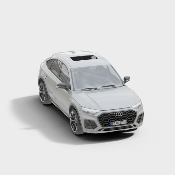 Low-Poly Audi Q5 SUV 3D Model