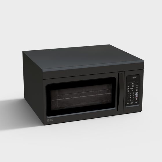 Stylish LG Microwave 3D Model for Contemporary Spaces