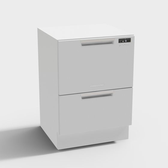 Sleek Fisher & Paykel Dishwasher 3D model