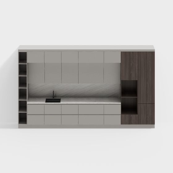 Minimalist Living Room TV Cabinet 3D model