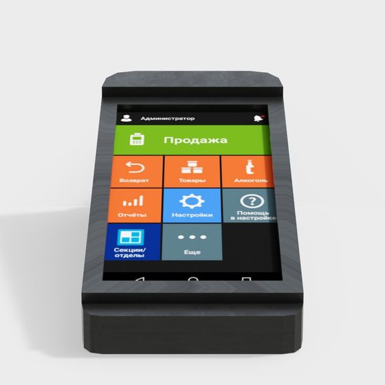 Sleek POS Terminal 3D Model