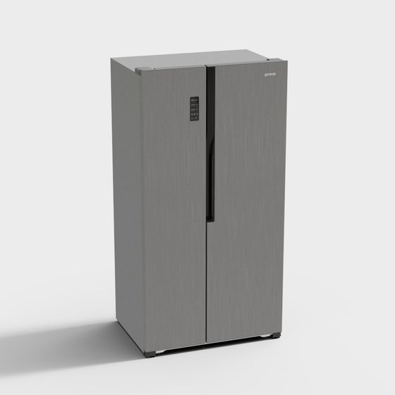Stylish Gorenje Double-Door Refrigerator 3D model