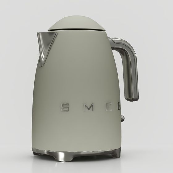 Retro Electric Kettle 3D Model for Modern Design