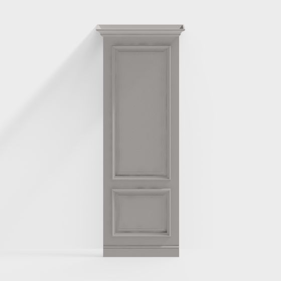 Elegant Low-Poly Door 3D Model