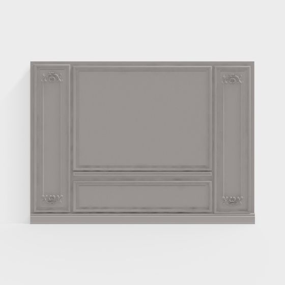 Vintage Panel 3D Model for Elegant Interiors