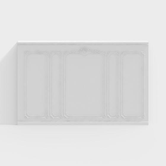 Elegant Panel Low-Poly 3D Model