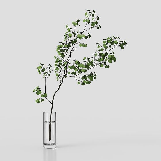 Vibrant Green Plant 3D model for Natural Scenes
