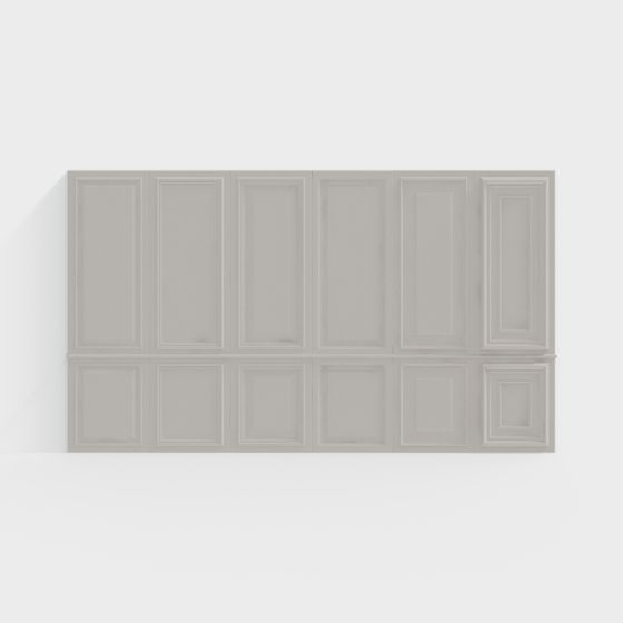Stylish Low-Polygon Wall Panel 3D model