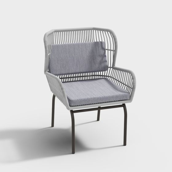 Urban Leisure Chair 3D model for Contemporary Spaces