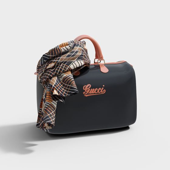 Stylish Gucci Handbag 3D model for Creative Projects