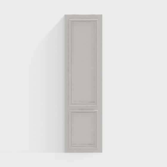 Classic Double Panel Door 3D model