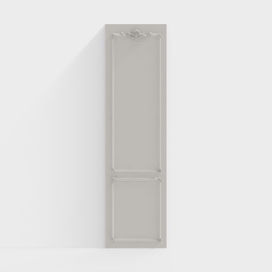 Vintage Door Low-Poly 3D Model