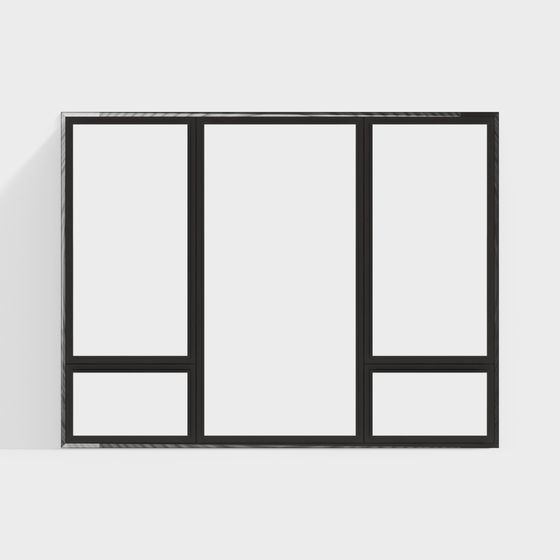 Industrial Style Large Window 3D model