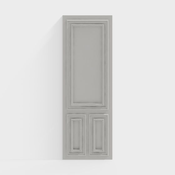 Stylish Low-Poly 3D Door Model for Various Projects
