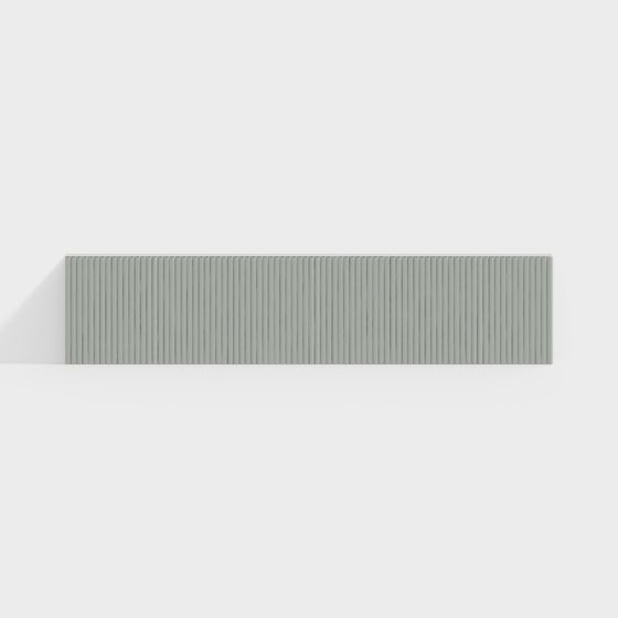 Striped Wall Panel 3D model