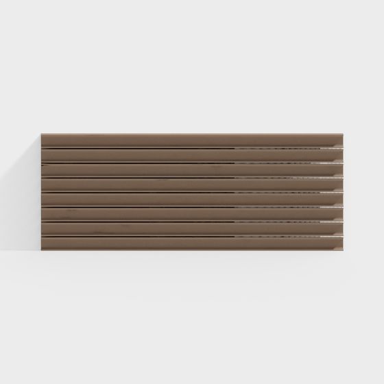 Minimalist Wood Railing Panel 3D model