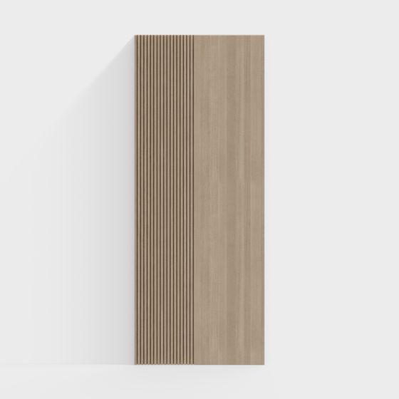 Striped Wood Panel 3D model for Creative Spaces