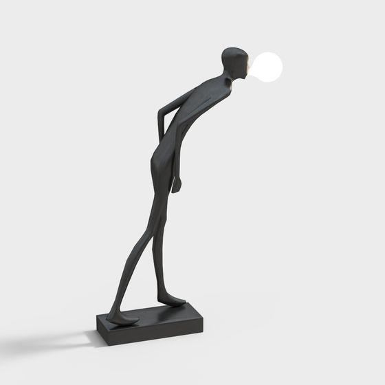 Moonlit Stroll Low-Poly 3D model