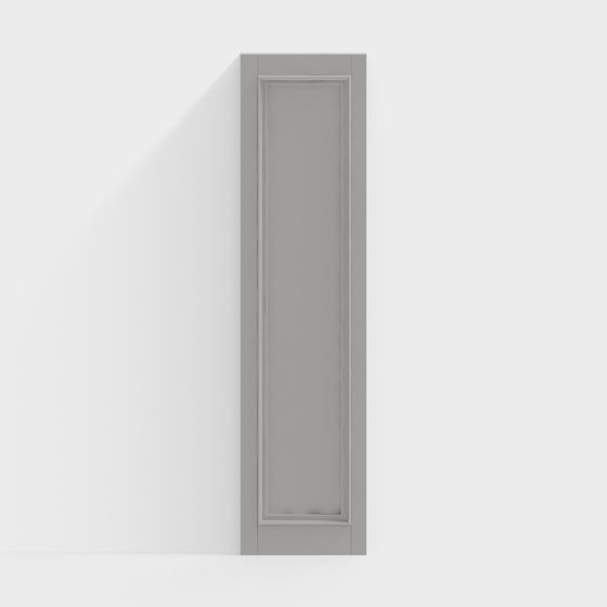Sophisticated Door Panel 3D model for Interiors