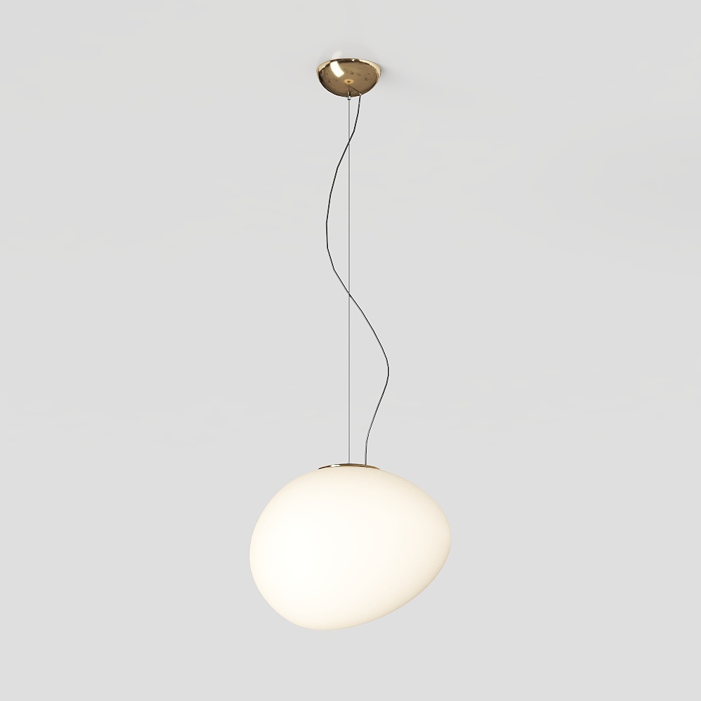 Elegant Low-Poly Chandelier 3D Model – Minimalist Lighting