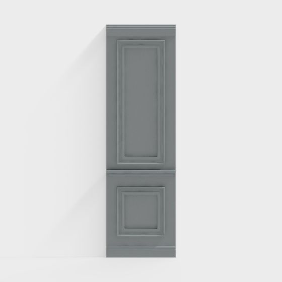Stylish Gray Panel 3D Model for Elegant Spaces
