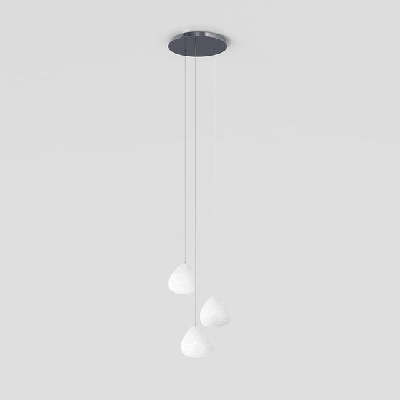 Luminous Pendant Light 3D model for Modern Aesthetics
