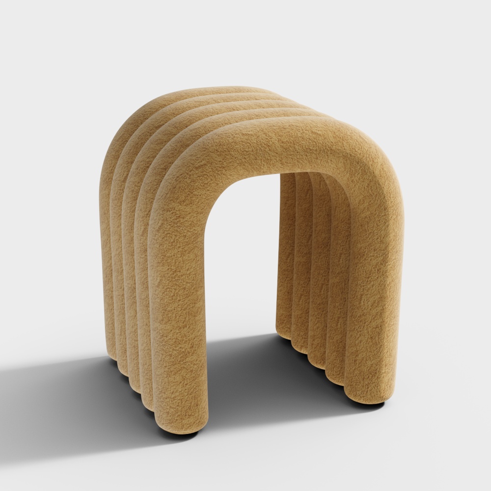 Unique Polygonal Stool 3D model