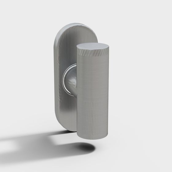 Elegant Minimalist Door Handle 3D model