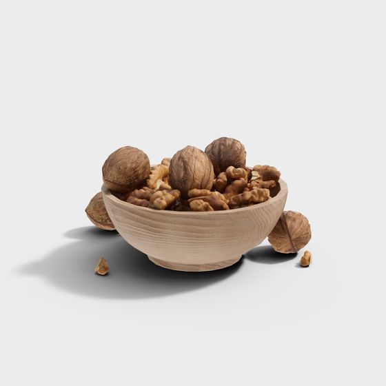 Walnut Bowl 3D model