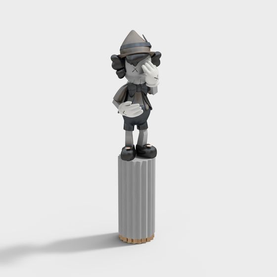 Mysterious Explorer 3D model - The Ghost Adventurer