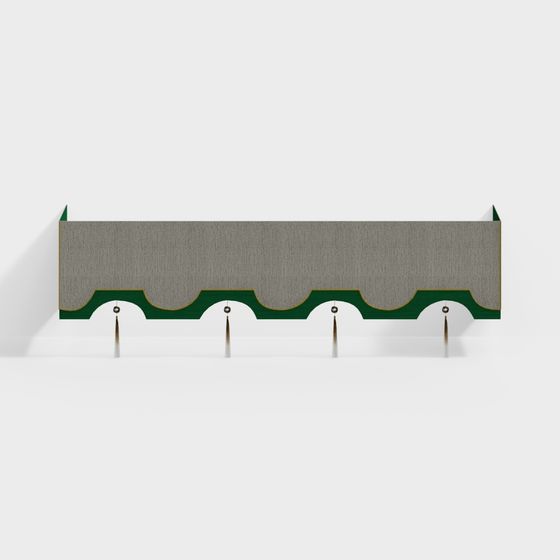 Scallop Wall Shelf 3D model