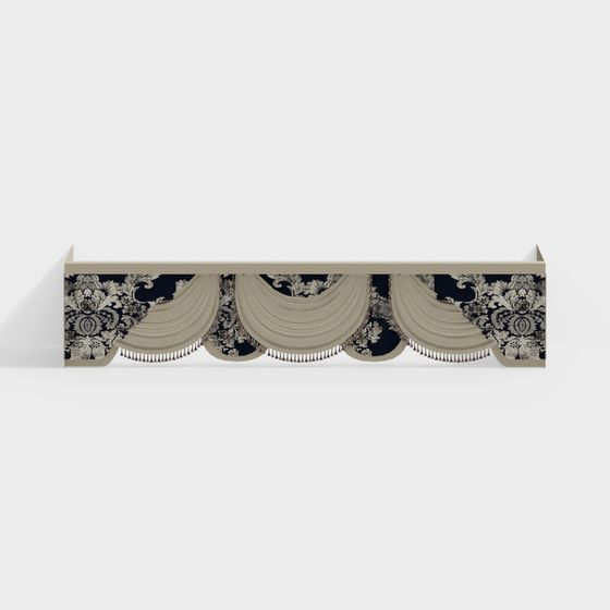 Elegant Valance 3D model for Creative Projects