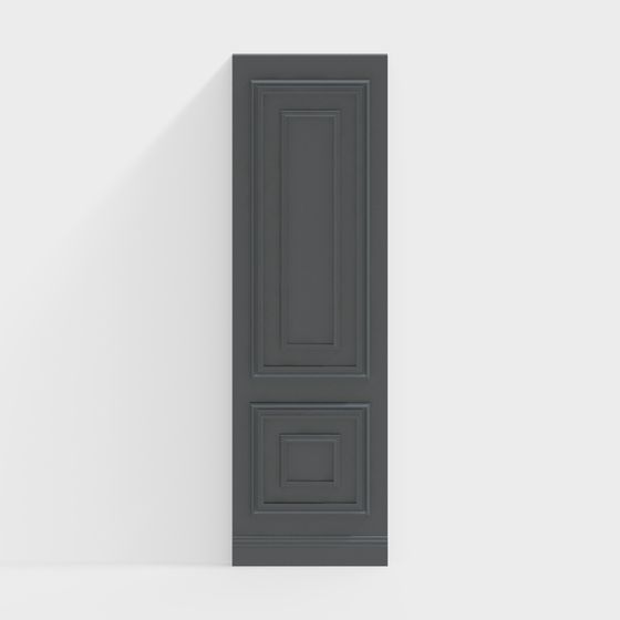 Classic Double Panel Door 3D model for Versatile Projects