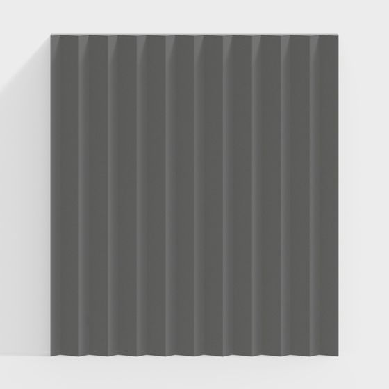 Geometric Folded Curtain Wall 3D Model