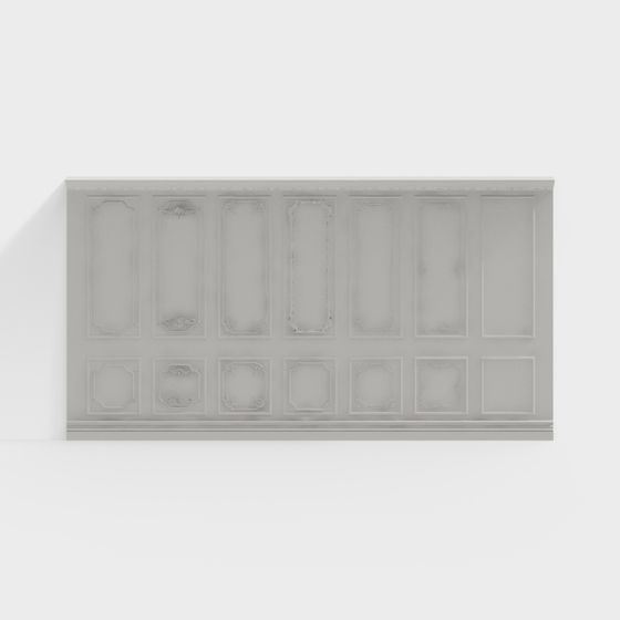 Vintage Relief Wall Panel 3D model