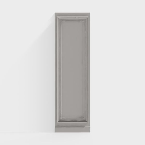 Stylish Low Poly Door Frame 3D model for Modern Interiors