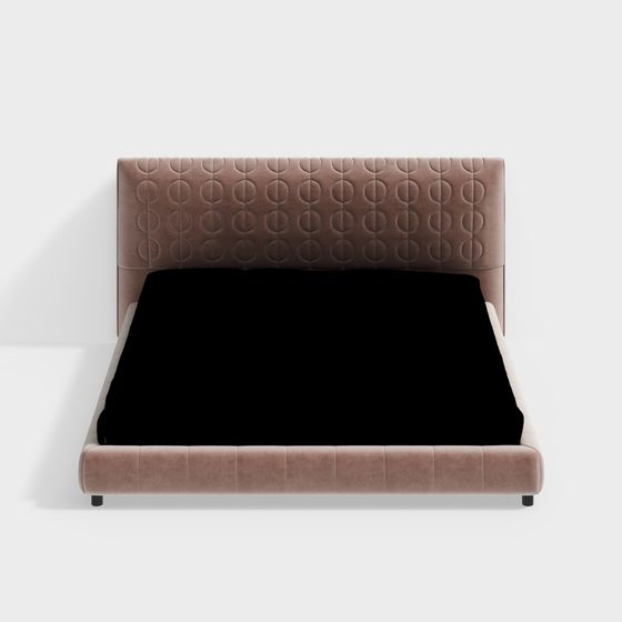 Velvet Dream 3D model Bed for Modern Interiors