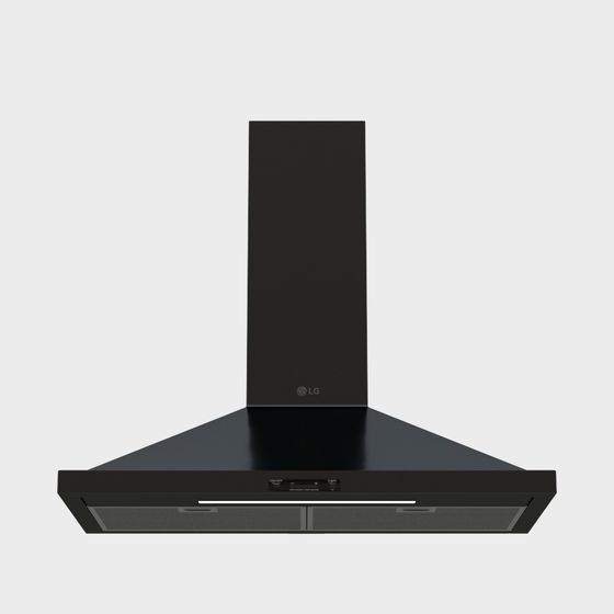 Sleek LG Range Hood 3D model for Modern Kitchens