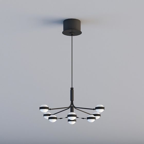 Chic Ceiling Lamp 3D model for Elegant Spaces