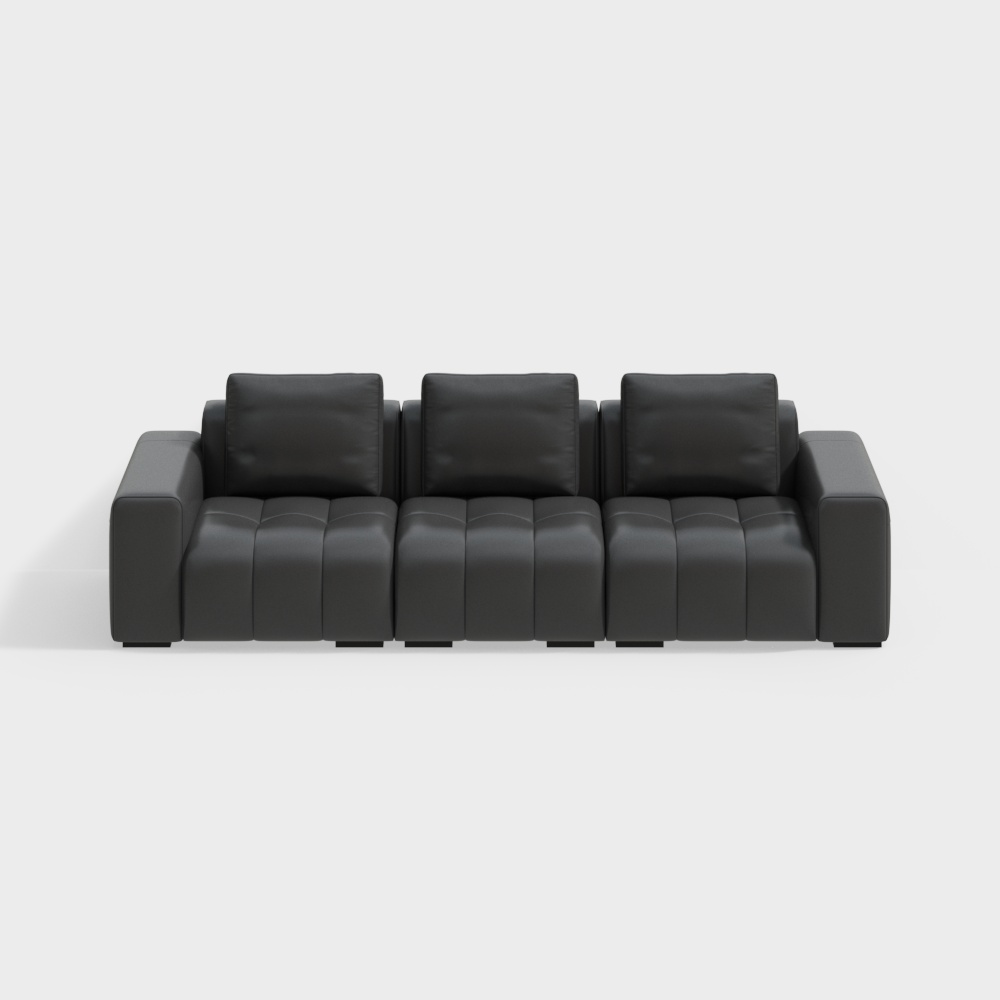 Sofa ba chỗ ngồi Big Black Bull - Dream Bạch Hợp