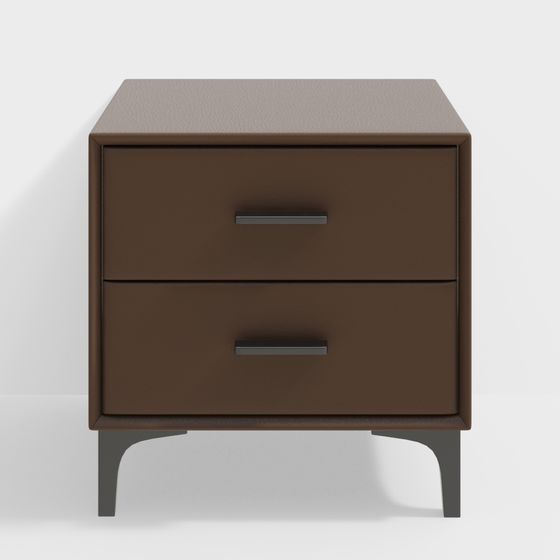 Modern Minimalist Bedside Table 3D model