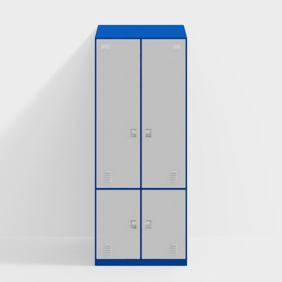Modern Low-Poly Storage Cabinet 3D model