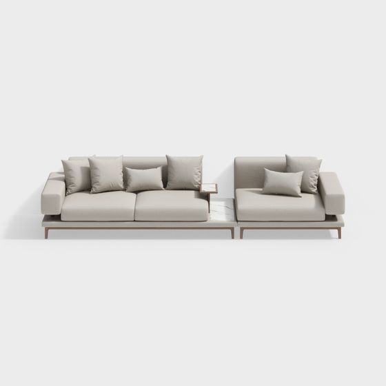 Elegant 3D Sofa Model for Modern Living Spaces