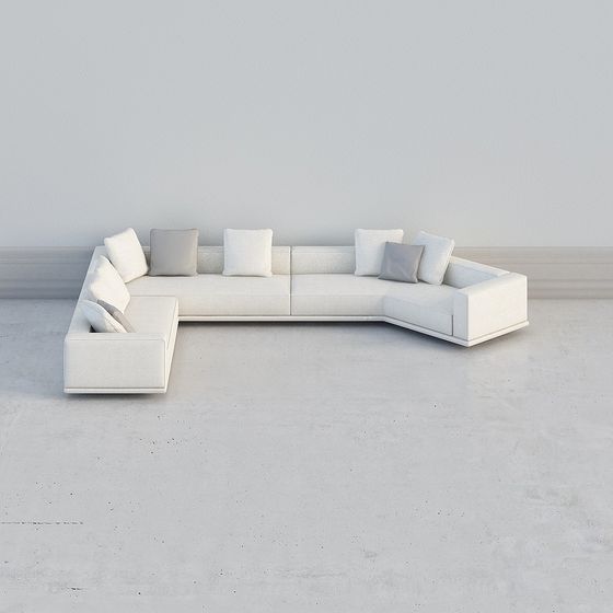 Modern Minimalist Sofa 3D model