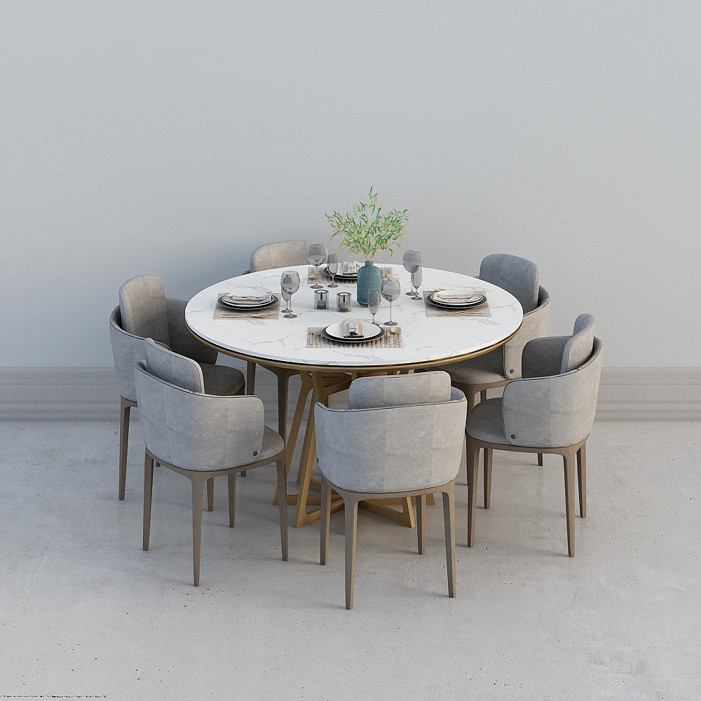 14603. Free Sketchup Dining Table Model Download