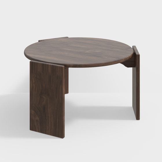 Low-Poly Round Table 3D model Design