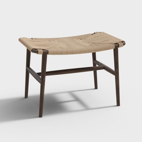 Chaise en bambou tressé