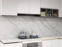 Modern Kitchen Design with Sleek White Cabinetry